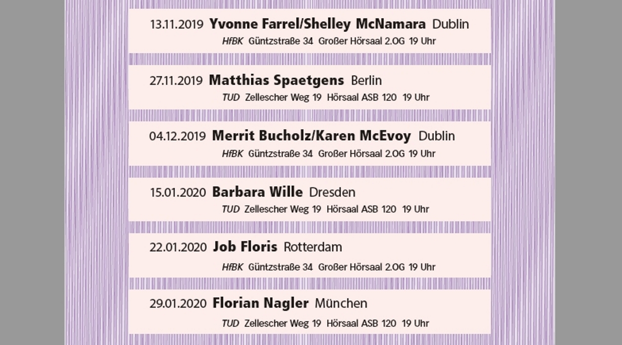 Plakat Ankündigung der Veranstaltungsreihe Spannweiten, © Foto: TU DD/Plakatankündigung