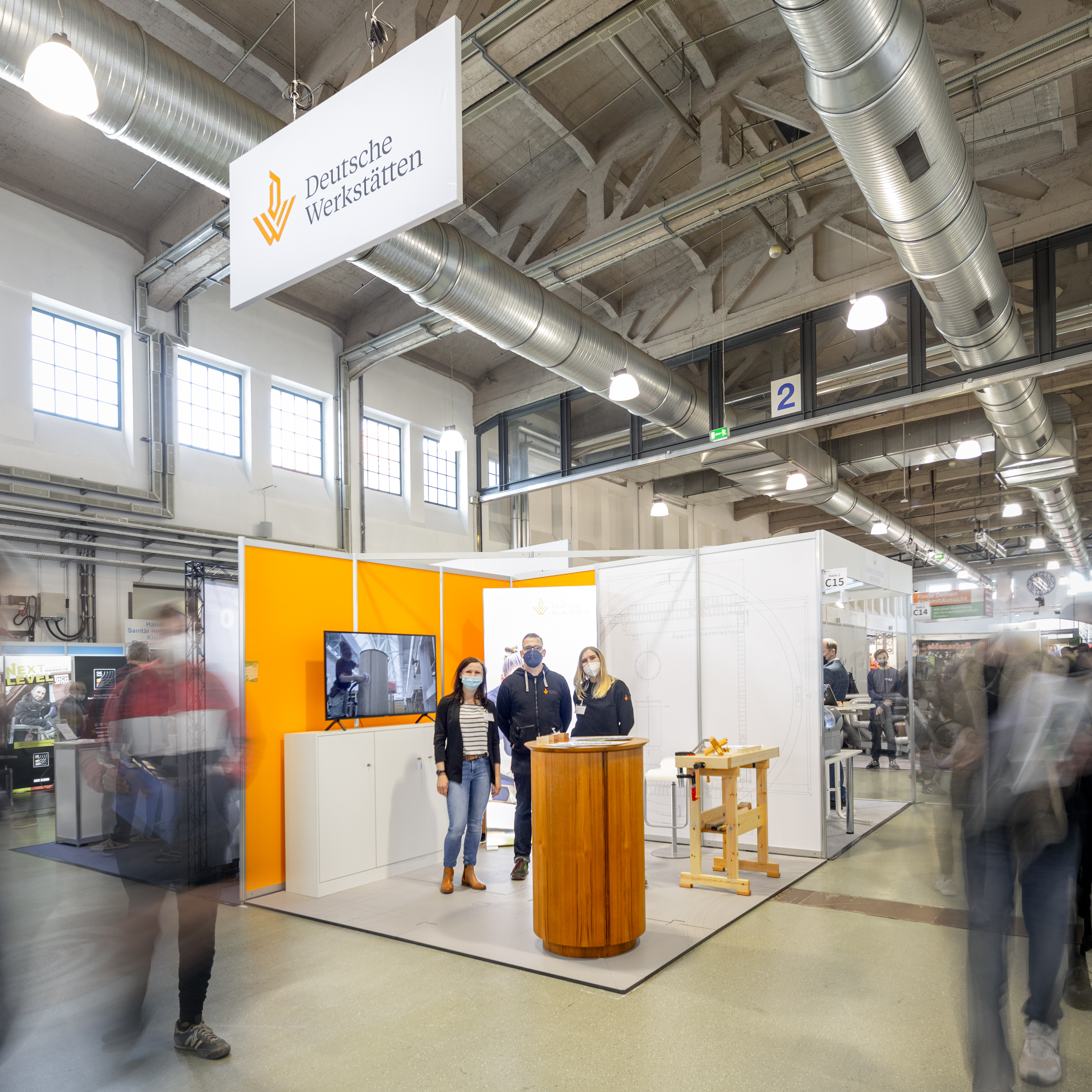 Stand der Deutschen Werkstätten auf der Messe Karrierestart in Dresden